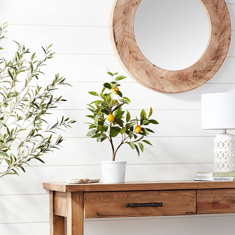 Artificial lemon tree display 01